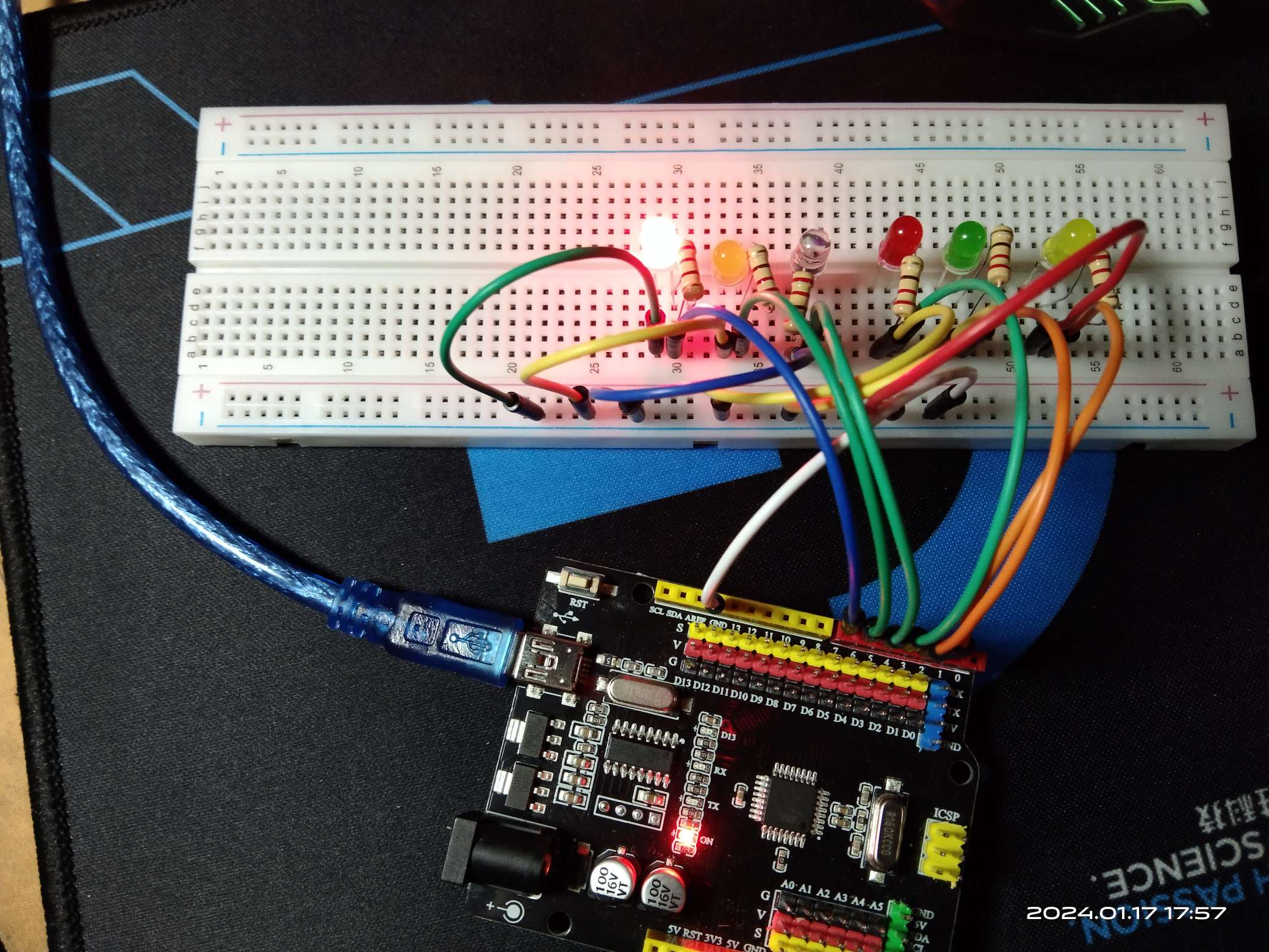 arduino基础实验2 led+蜂鸣器实验插图9