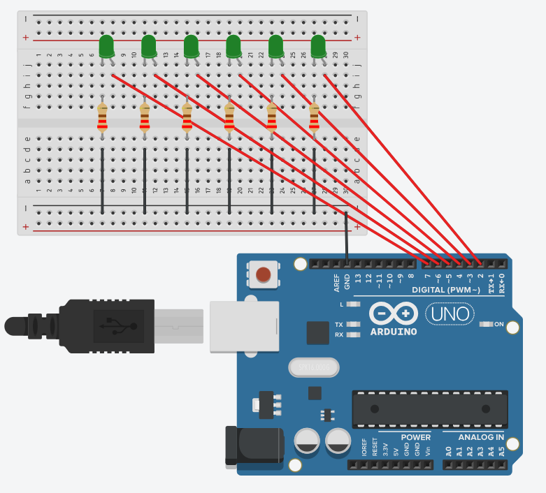 arduino基础实验2 led+蜂鸣器实验插图3