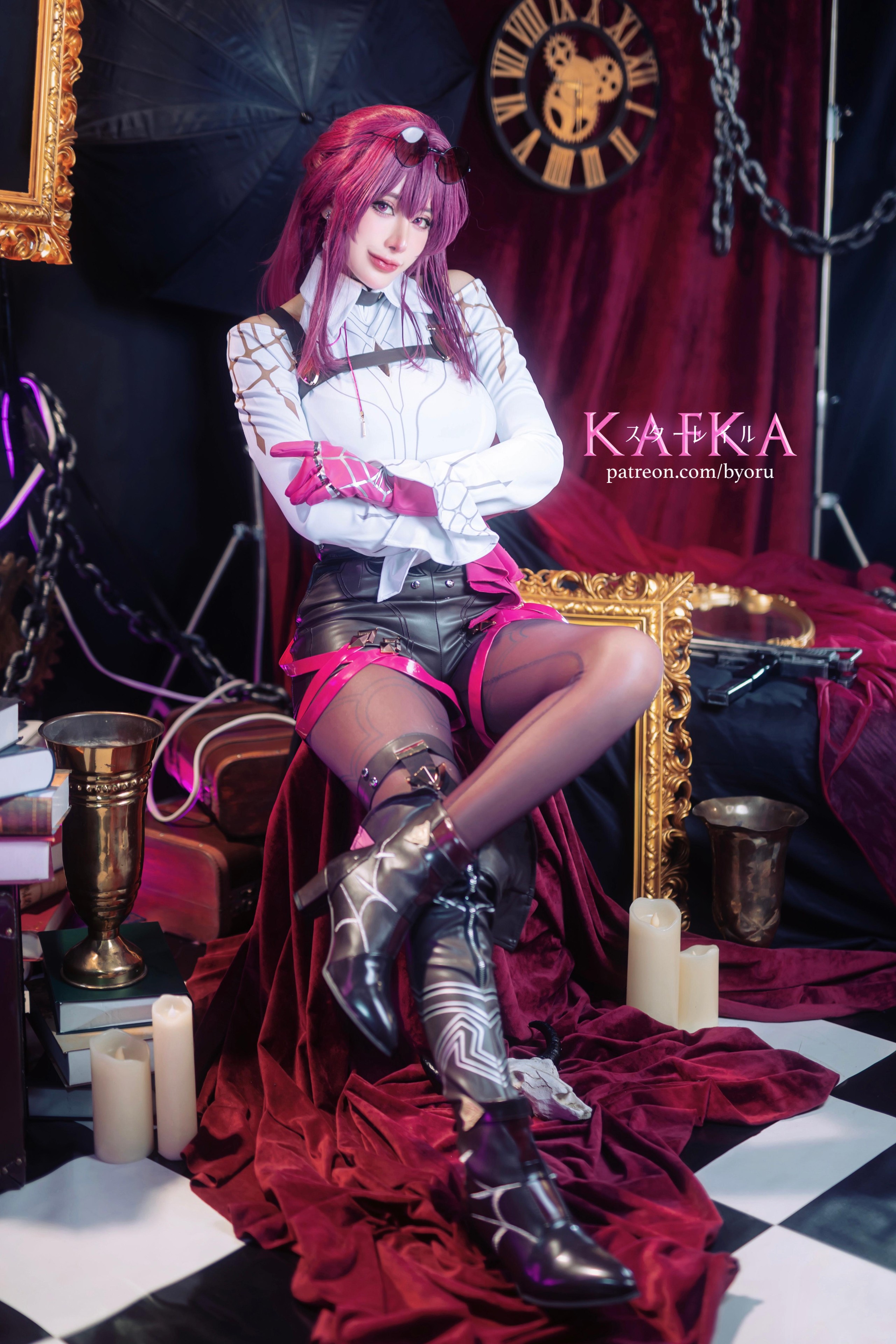 [写真] cosplay Byoru – 星穹铁道 Kafka卡芙卡[50p25v] 正经资源-给我网盘资源